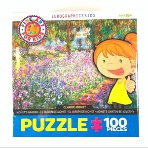 NWT EuroGraphics Kids Claude Monet's Garden